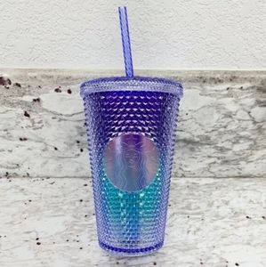 Mermaid/ombre studded tumbler